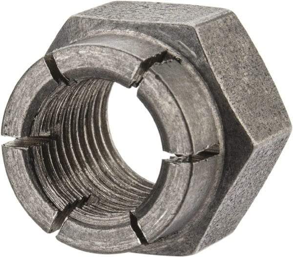 Flex-Loc - 3/8-24 UNJF 18-8 Hex Lock Nut with Expanding Flex Top - Uncoated, Meets Military Specifications - Eagle Tool & Supply