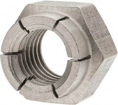 Flex-Loc - 1/2-13 UNC 18-8 Hex Lock Nut with Expanding Flex Top - Uncoated, Meets Military Specifications - Eagle Tool & Supply