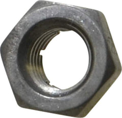 Flex-Loc - 5/16-24 UNJF 18-8 Hex Lock Nut with Expanding Flex Top - 17/64" High, Uncoated, Meets Military Specifications - Eagle Tool & Supply