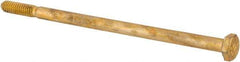 Value Collection - 1/4-20 UNC, 5" Length Under Head Hex Head Cap Screw - Partially Threaded, Grade 8 Alloy Steel, Zinc-Plated Finish, 7/16" Hex - Eagle Tool & Supply