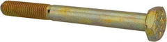 Value Collection - 1/4-28 UNF, 2-1/2" Length Under Head Hex Head Cap Screw - Partially Threaded, Grade 8 Alloy Steel, Zinc-Plated Finish, 7/16" Hex - Eagle Tool & Supply
