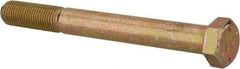 Value Collection - 3/8-24 UNF, 3-1/2" Length Under Head Hex Head Cap Screw - Partially Threaded, Grade 8 Alloy Steel, Zinc-Plated Finish, 9/16" Hex - Eagle Tool & Supply
