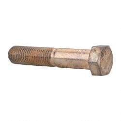 Value Collection - 7/16-20 UNF, 2-1/4" Length Under Head Hex Head Cap Screw - Partially Threaded, Grade 8 Alloy Steel, Zinc-Plated Finish, 5/8" Hex - Eagle Tool & Supply