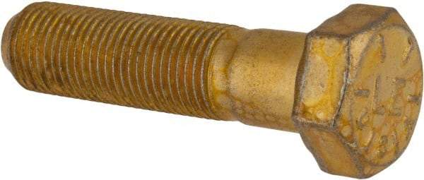 Value Collection - 1/2-20 UNF, 2" Length Under Head Hex Head Cap Screw - Partially Threaded, Grade 8 Alloy Steel, Zinc-Plated Finish, 3/4" Hex - Eagle Tool & Supply