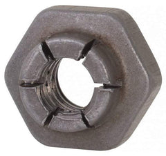 Flex-Loc - #10-24 UNJC Grade 2 Hex Lock Nut with Expanding Flex Top - Uncoated, Meets Military Specifications - Eagle Tool & Supply