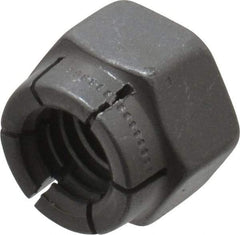 Flex-Loc - 3/8-16 UNC Grade 2 Hex Lock Nut with Expanding Flex Top - Uncoated, Meets Military Specifications - Eagle Tool & Supply