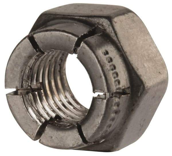 Flex-Loc - 5/16-24 UNJF Grade 2 Hex Lock Nut with Expanding Flex Top - Uncoated, Meets Military Specifications - Eagle Tool & Supply