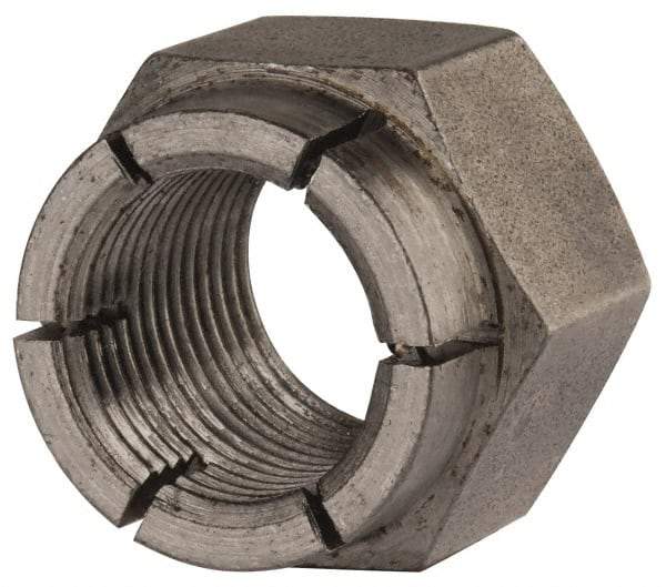 Flex-Loc - 3/4-16 UNJF Grade 2 Hex Lock Nut with Expanding Flex Top - Uncoated, Meets Military Specifications - Eagle Tool & Supply