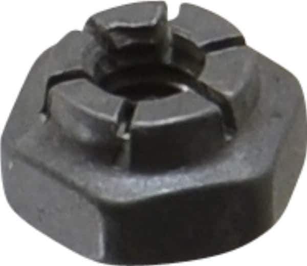 Flex-Loc - #8-32 UNJC Grade 2 Hex Lock Nut with Expanding Flex Top - 3/16" High, Uncoated, Meets Military Specifications - Eagle Tool & Supply