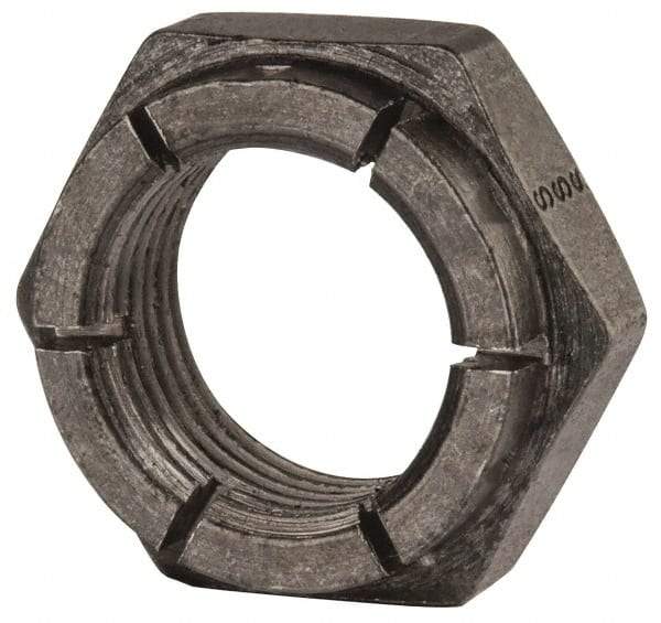 Flex-Loc - 3/4-16 UNJF Grade 2 Hex Lock Nut with Expanding Flex Top - Uncoated, Meets Military Specifications - Eagle Tool & Supply