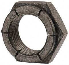 Flex-Loc - 7/8-14 UNJF Grade 2 Hex Lock Nut with Expanding Flex Top - Uncoated, Meets Military Specifications - Eagle Tool & Supply