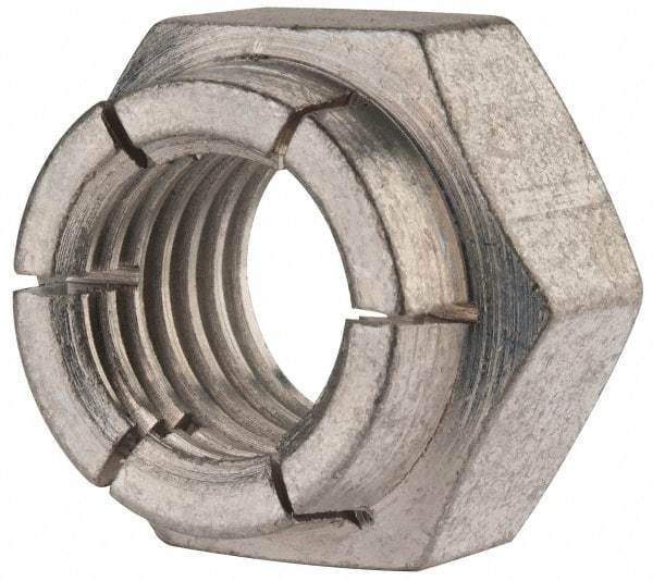 Flex-Loc - 3/4-10 UNC Grade 2 Heavy Hex Lock Nut with Expanding Flex Top - Cadmium-Plated Finish, Meets Military Specifications - Eagle Tool & Supply