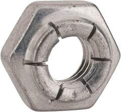 Flex-Loc - 5/16-18 UNC Grade 2 Heavy Hex Lock Nut with Expanding Flex Top - 17/64" High, Cadmium-Plated Finish, Meets Military Specifications - Eagle Tool & Supply