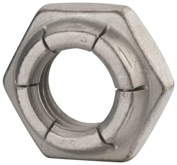 Flex-Loc - 5/8-11 UNC Grade 2 Heavy Hex Lock Nut with Expanding Flex Top - Cadmium-Plated Finish, Meets Military Specifications - Eagle Tool & Supply