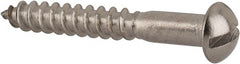 Value Collection - #8, 1-1/4" Length Under Head, Slotted Drive, Round Head Wood Screw - Eagle Tool & Supply