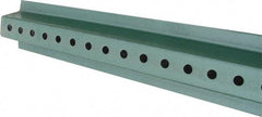 NMC - 4' High, Traffic Sign Post - Steel, 3/8" Hole Diam, Green - Eagle Tool & Supply
