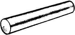 Value Collection - Size 2, 0.1722" Small End Diam, 0.193" Large End Diam, Passivated Stainless Steel Taper Pin - Grade 303, 18-8, 1" OAL, 1 Pin Length - Eagle Tool & Supply