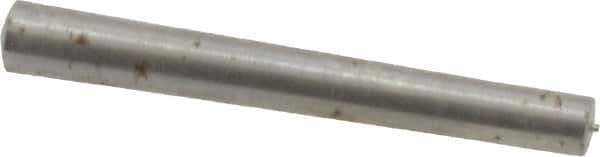 Value Collection - Size 5/0, 0.0784" Small End Diam, 0.094" Large End Diam, Uncoated Steel Taper Pin - Grade C-12L14, 3/4" OAL, 3/4 Pin Length - Eagle Tool & Supply