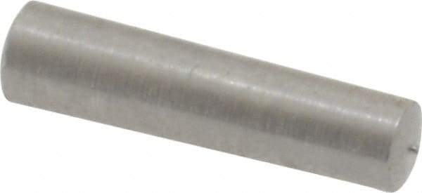 Value Collection - Size 3/0, 0.1146" Small End Diam, 0.125" Large End Diam, Uncoated Steel Taper Pin - Grade C-12L14, 1/2" OAL, 1/2 Pin Length - Eagle Tool & Supply