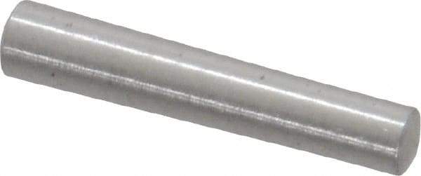 Value Collection - Size 2/0, 0.1254" Small End Diam, 0.141" Large End Diam, Uncoated Steel Taper Pin - Grade C-12L14, 3/4" OAL, 3/4 Pin Length - Eagle Tool & Supply