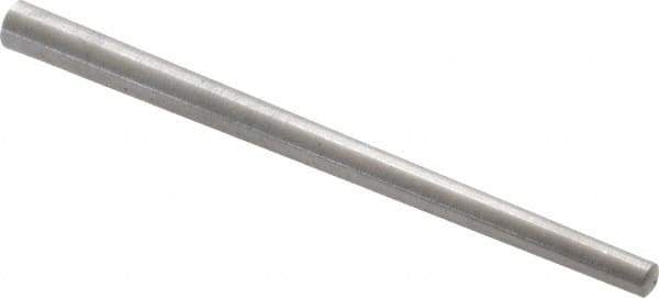 Value Collection - Size 2/0, 0.0994" Small End Diam, 0.141" Large End Diam, Uncoated Steel Taper Pin - Grade C-12L14, 2" OAL, 2 Pin Length - Eagle Tool & Supply