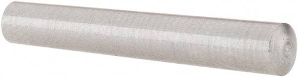 Value Collection - Size 0, 0.1352" Small End Diam, 0.156" Large End Diam, Uncoated Steel Taper Pin - Grade C-12L14, 1" OAL, 1 Pin Length - Eagle Tool & Supply