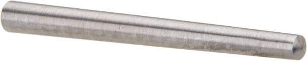 Value Collection - Size 0, 0.1196" Small End Diam, 0.156" Large End Diam, Uncoated Steel Taper Pin - Grade C-12L14, 1-3/4" OAL, 1-3/4 Pin Length - Eagle Tool & Supply