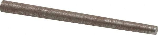 Value Collection - Size 0, 0.1144" Small End Diam, 0.156" Large End Diam, Uncoated Steel Taper Pin - Grade C-12L14, 2" OAL, 2 Pin Length - Eagle Tool & Supply
