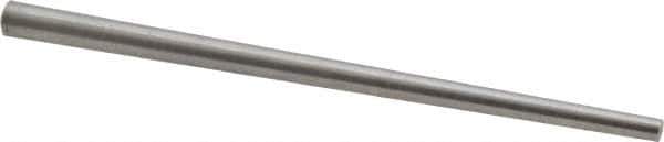 Value Collection - Size 3, 0.1358" Small End Diam, 0.219" Large End Diam, Uncoated Steel Taper Pin - Grade C-12L14, 4" OAL, 4 Pin Length - Eagle Tool & Supply