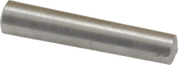 Value Collection - Size 4, 0.224" Small End Diam, 0.25" Large End Diam, Uncoated Steel Taper Pin - Grade C-12L14, 1-1/4" OAL, 1-1/4 Pin Length - Eagle Tool & Supply
