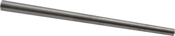 Value Collection - Size 4, 0.1668" Small End Diam, 0.25" Large End Diam, Uncoated Steel Taper Pin - Grade C-12L14, 4" OAL, 4 Pin Length - Eagle Tool & Supply