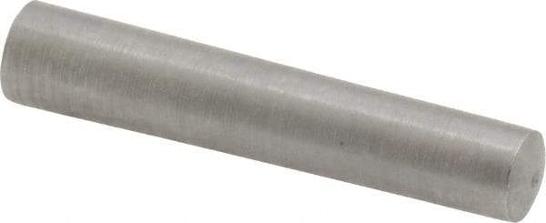 Value Collection - Size 5, 0.2578" Small End Diam, 0.289" Large End Diam, Uncoated Steel Taper Pin - Grade C-12L14, 1-1/2" OAL, 1-1/2 Pin Length - Eagle Tool & Supply