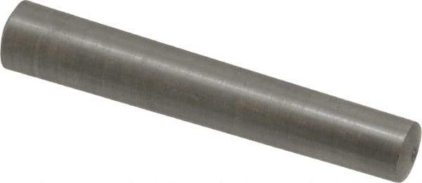 Value Collection - Size 6, 0.2994" Small End Diam, 0.341" Large End Diam, Uncoated Steel Taper Pin - Grade C-12L14, 2" OAL, 2 Pin Length - Eagle Tool & Supply