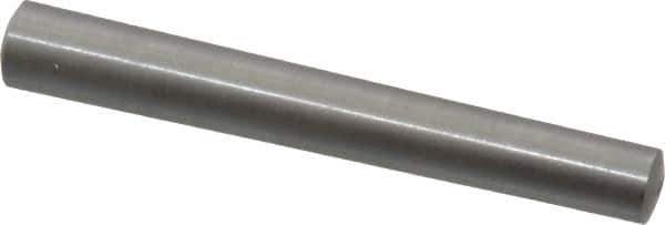 Value Collection - Size 6, 0.289" Small End Diam, 0.341" Large End Diam, Uncoated Steel Taper Pin - Grade C-12L14, 2-1/2" OAL, 2-1/2 Pin Length - Eagle Tool & Supply
