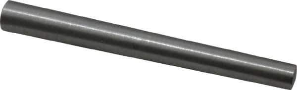 Value Collection - Size 8, 0.3984" Small End Diam, 0.492" Large End Diam, Uncoated Steel Taper Pin - Grade C-12L14, 4-1/2" OAL, 4-1/2 Pin Length - Eagle Tool & Supply