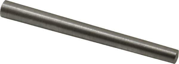 Value Collection - Size 8, 0.388" Small End Diam, 0.492" Large End Diam, Uncoated Steel Taper Pin - Grade C-12L14, 5" OAL, 5 Pin Length - Eagle Tool & Supply