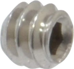 Value Collection - #6-32 UNC, 1/8" OAL, Cup Point Set Screw - Grade 316 Stainless Steel, 1/16" Key - Eagle Tool & Supply