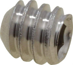 Value Collection - #10-24 UNC, 3/16" OAL, Cup Point Set Screw - Grade 316 Stainless Steel, 3/32" Key - Eagle Tool & Supply