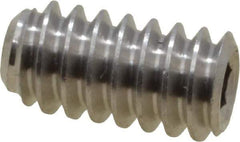 Value Collection - #10-24 UNC, 3/8" OAL, Cup Point Set Screw - Grade 316 Stainless Steel, 3/32" Key - Eagle Tool & Supply