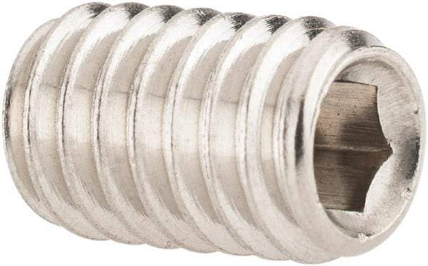 Value Collection - 5/16-18 UNC, 1/2" OAL, Cup Point Set Screw - Grade 316 Stainless Steel, 3/32" Key - Eagle Tool & Supply