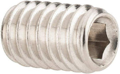 Value Collection - 5/16-18 UNC, 1/2" OAL, Cup Point Set Screw - Grade 316 Stainless Steel, 3/32" Key - Eagle Tool & Supply