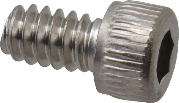 Value Collection - #6-32 UNC Hex Socket Drive, Socket Cap Screw - Grade 316 Stainless Steel, 1/4" Length Under Head - Eagle Tool & Supply