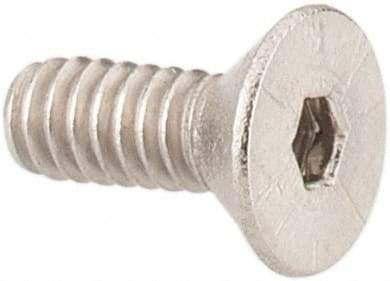 Value Collection - #2-56 UNC Hex Socket Drive, 82° Flat Screw - Grade 18-8 Stainless Steel, 1/4" OAL - Eagle Tool & Supply