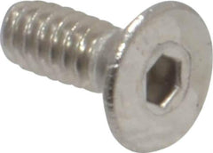 Value Collection - #4-40 UNC Hex Socket Drive, 82° Flat Screw - Grade 18-8 Stainless Steel, 5/16" OAL - Eagle Tool & Supply