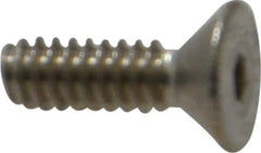 Value Collection - #4-40 UNC Hex Socket Drive, 82° Flat Screw - Grade 18-8 Stainless Steel, 3/8" OAL - Eagle Tool & Supply