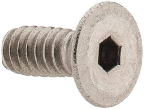 Value Collection - #6-32 UNC Hex Socket Drive, 82° Flat Screw - Grade 18-8 Stainless Steel, 3/8" OAL - Eagle Tool & Supply