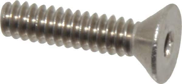 Value Collection - #6-32 UNC Hex Socket Drive, 82° Flat Screw - Grade 18-8 Stainless Steel, 5/8" OAL - Eagle Tool & Supply