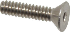 Value Collection - #6-32 UNC Hex Socket Drive, 82° Flat Screw - Grade 18-8 Stainless Steel, 5/8" OAL - Eagle Tool & Supply