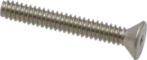 Value Collection - #6-32 UNC Hex Socket Drive, 82° Flat Screw - Grade 18-8 Stainless Steel, 1" OAL - Eagle Tool & Supply