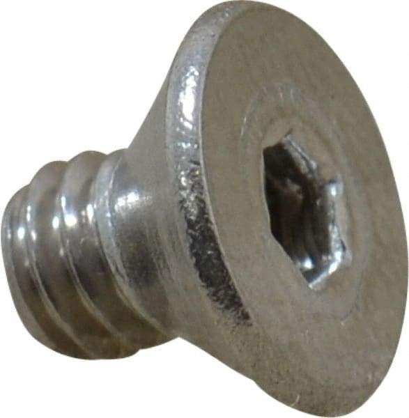 Value Collection - #8-32 UNC Hex Socket Drive, 82° Flat Screw - Grade 18-8 Stainless Steel, 1/4" OAL - Eagle Tool & Supply